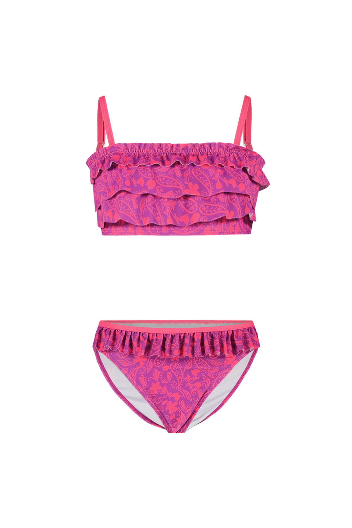 Ruffle paisley Just Beach girls bikini