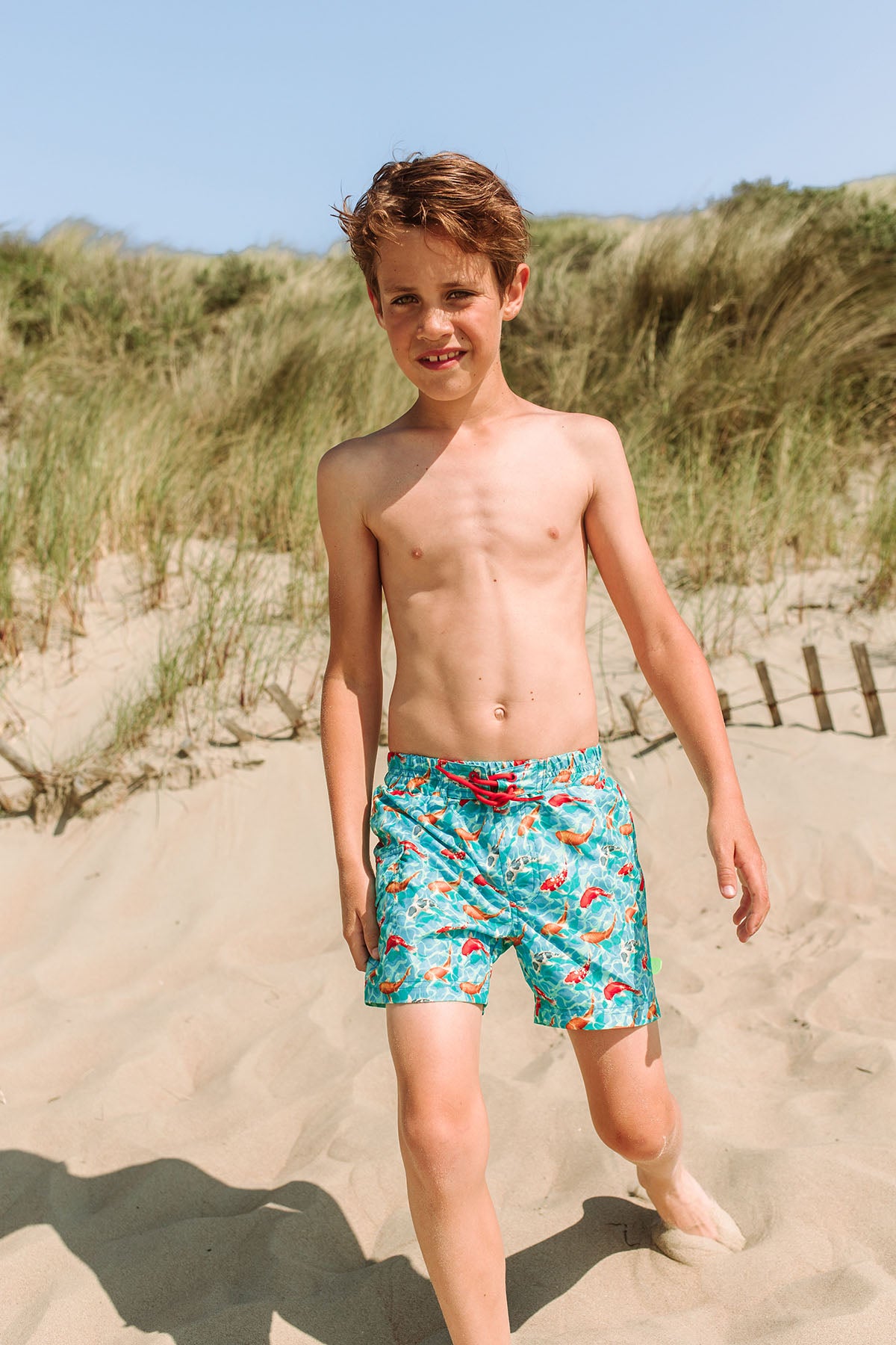 Poolday Just Beach boys swim shorts Fish