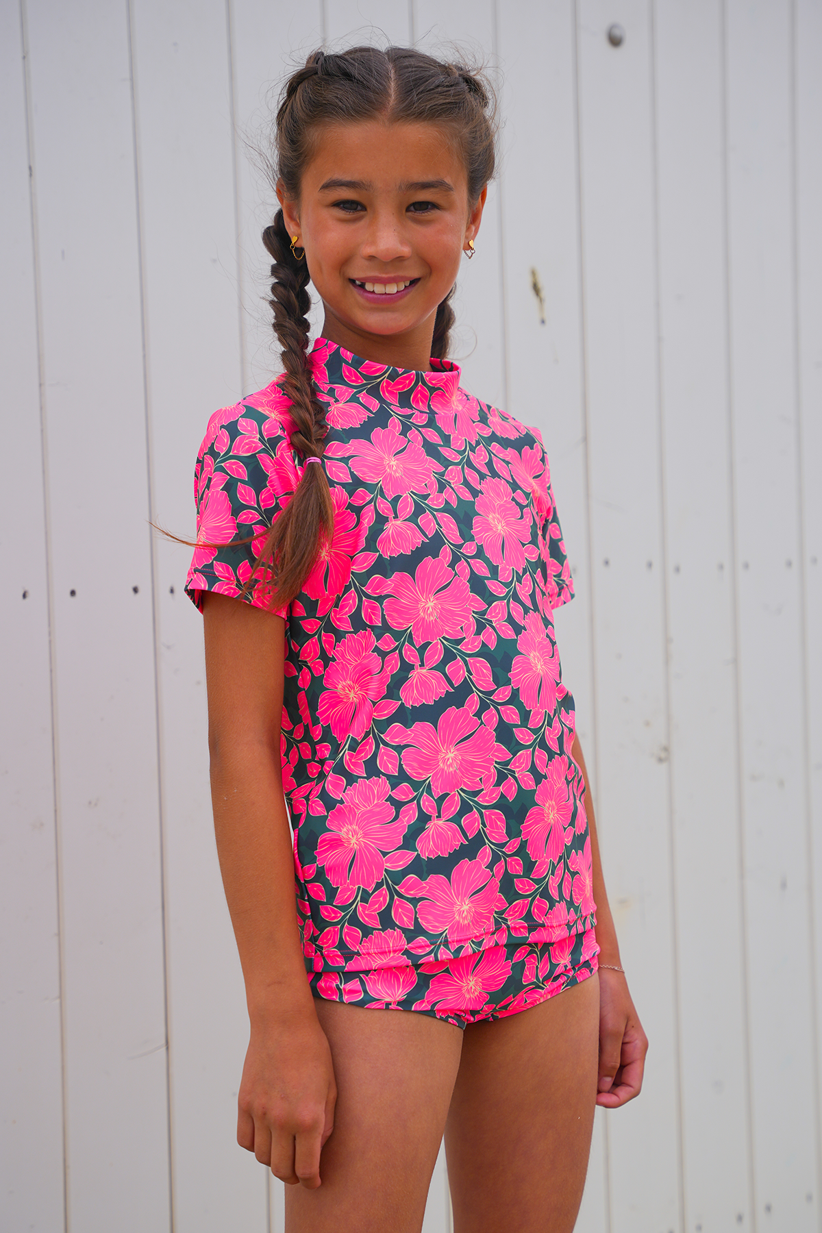 Protect yourself UV t-shirt Flower jungle