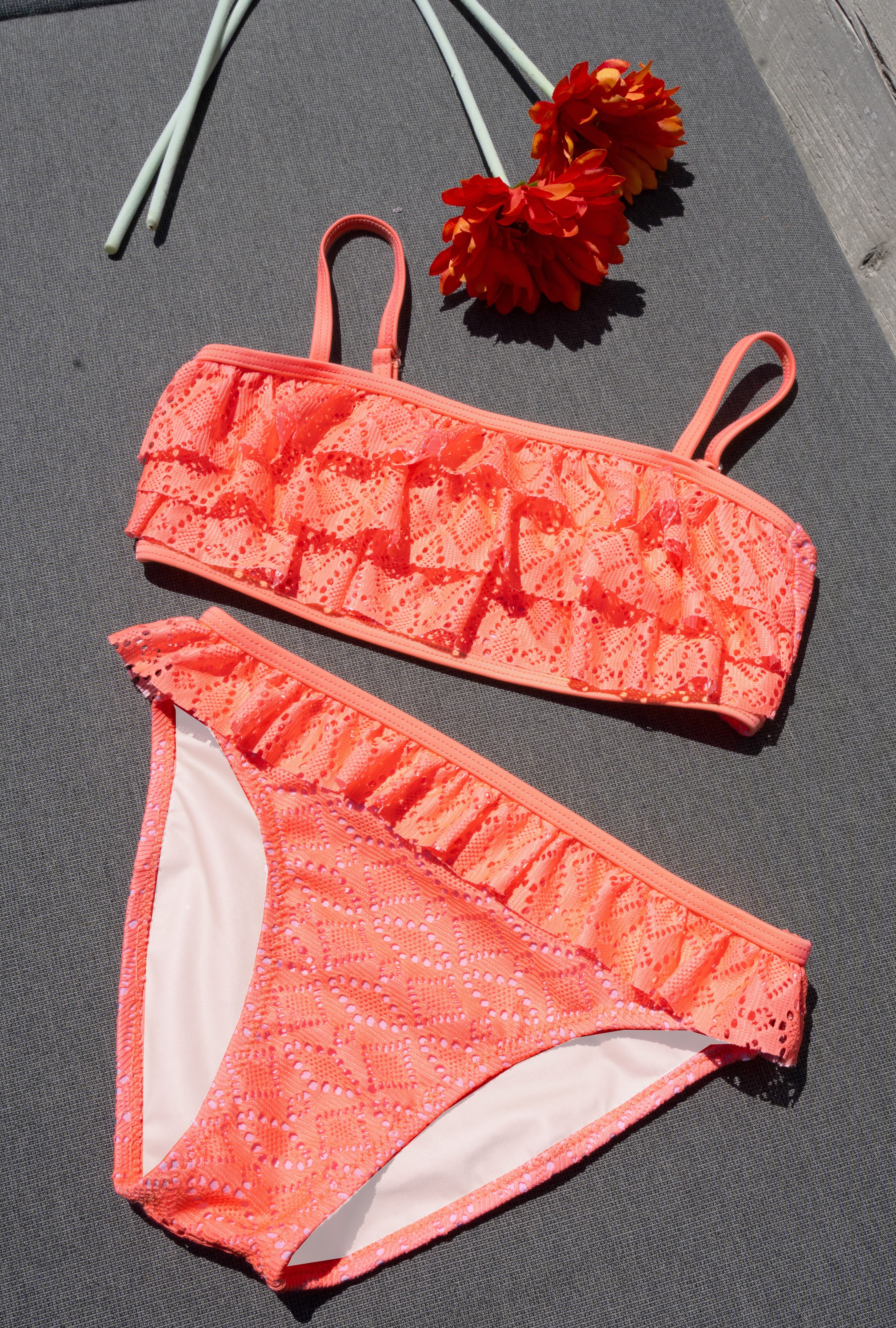 Broderie bikini Whitney blush