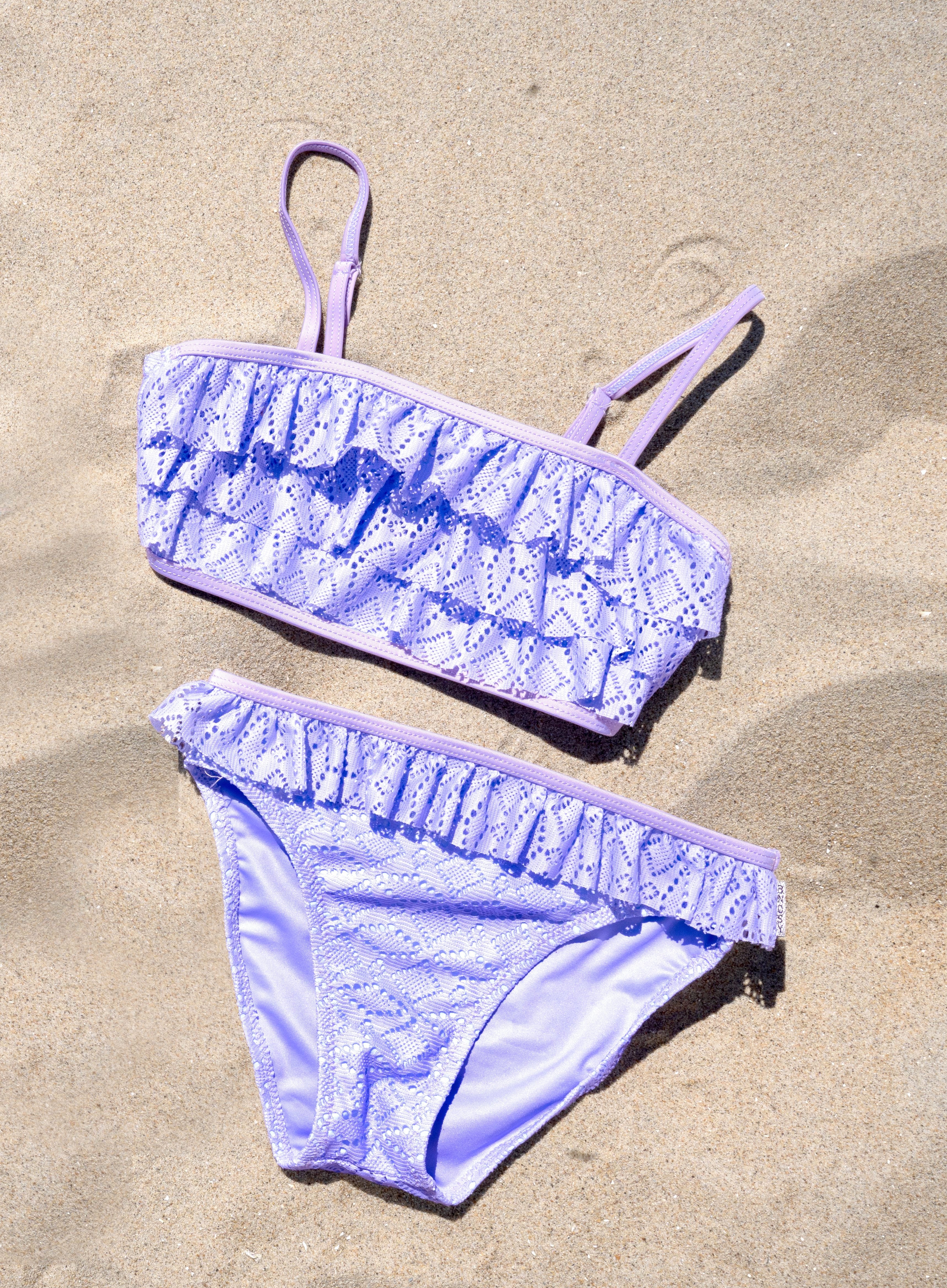 Broderie bikini Whitney paars