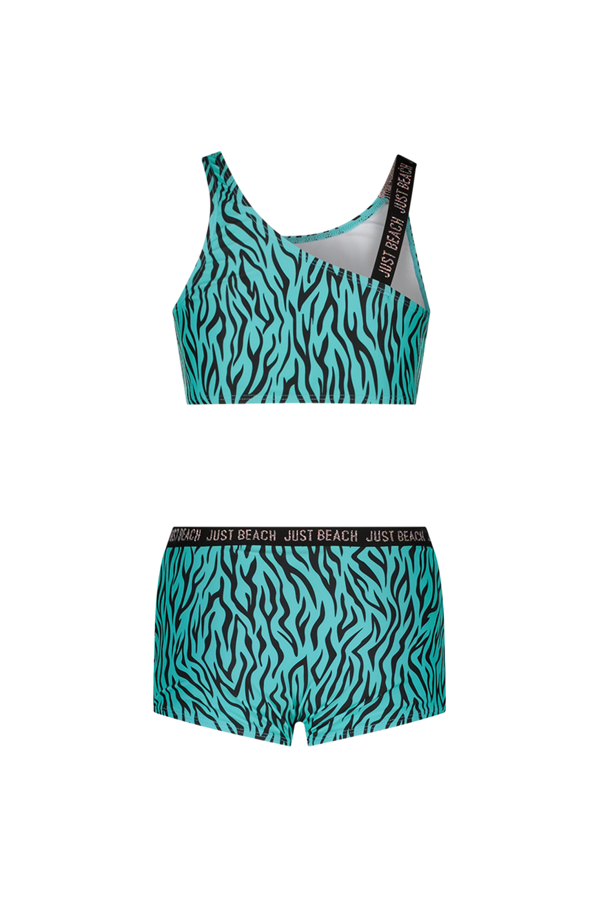 Tanzania Just Beach girls bikini Turquoise zebra