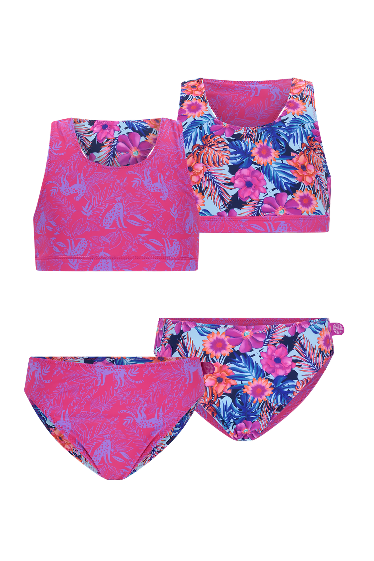Inside out bikini Jungle flower