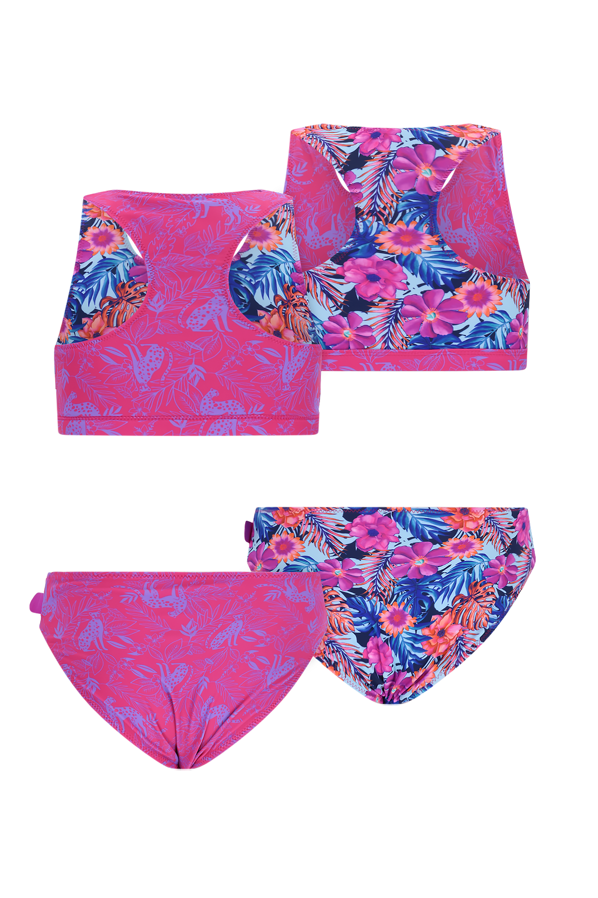 Inside out bikini Jungle flower